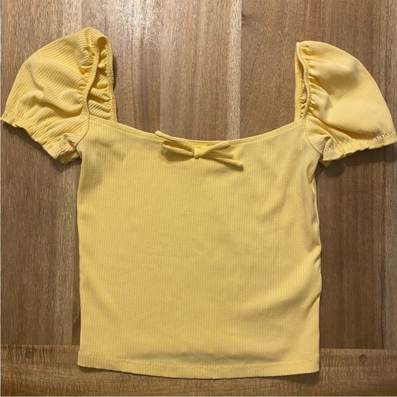 Yellow Sunday Best Square neck top - Picture 2 of 3